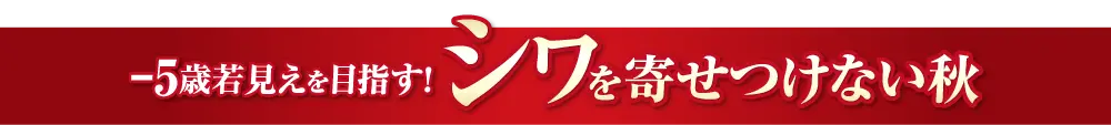 シワを寄せ付けない秋