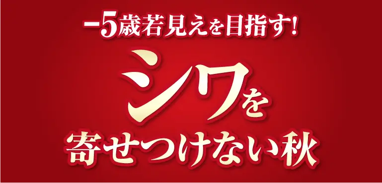 シワを寄せ付けない秋